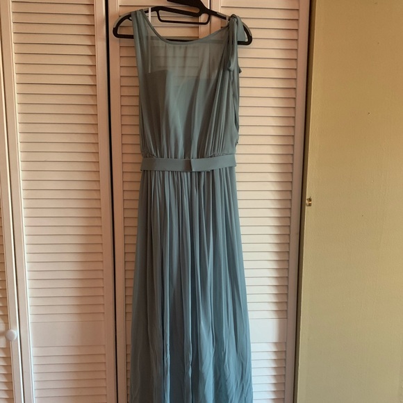 After Six Icelandic blue bridesmaids dress - Picture 2 of 7